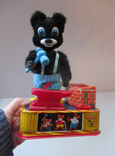 Load image into Gallery viewer, 1950s Blacksmith Bear Battery Tinplate Toy A1 Japanese
