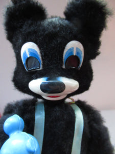 1950s Blacksmith Bear Battery Tinplate Toy A1 Japanese