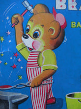Load image into Gallery viewer, 1950s Blacksmith Bear Battery Tinplate Toy A1 Japanese
