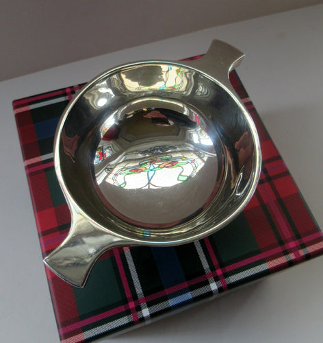 1920s Solid Silver Scottish Quaich. 1926 Edinburgh Hallmark