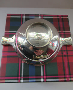 1920s Solid Silver Scottish Quaich. 1926 Edinburgh Hallmark