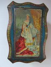 Load image into Gallery viewer, Antique Colman&#39;s Mustard Tin. Images of Queen Victoria, Transportation etc. c 1898
