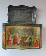 Load image into Gallery viewer, Antique Colman&#39;s Mustard Tin. Images of Queen Victoria, Transportation etc. c 1898
