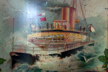 Load image into Gallery viewer, Antique Colman&#39;s Mustard Tin. Images of Queen Victoria, Transportation etc. c 1898

