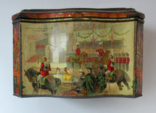 Load image into Gallery viewer, Antique Colman&#39;s Mustard Tin. Images of Queen Victoria, Transportation etc. c 1898
