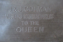 Load image into Gallery viewer, Antique Colman&#39;s Mustard Tin. Images of Queen Victoria, Transportation etc. c 1898
