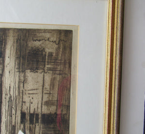Frank Brangwyn Pencil Signed Etching The Mill Wheel Montreuil