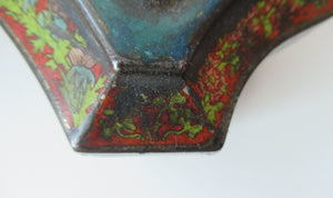 Antique Colman's Mustard Tin. Images of Queen Victoria, Transportation etc. c 1898