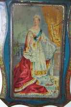 Load image into Gallery viewer, Antique Colman&#39;s Mustard Tin. Images of Queen Victoria, Transportation etc. c 1898

