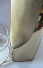 Load image into Gallery viewer, Huge Space Age 1960s Desk or Table Lamp. Two Tone Gold Coloured Metal
