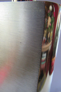 Huge Space Age 1960s Desk or Table Lamp. Two Tone Gold Coloured Metal