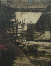 Load image into Gallery viewer, Frank Brangwyn Pencil Signed Etching The Mill Wheel Montreuil
