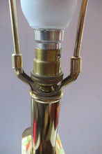 Load image into Gallery viewer, Huge Space Age 1960s Desk or Table Lamp. Two Tone Gold Coloured Metal
