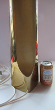 Load image into Gallery viewer, Huge Space Age 1960s Desk or Table Lamp. Two Tone Gold Coloured Metal
