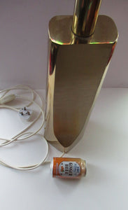 Huge Space Age 1960s Desk or Table Lamp. Two Tone Gold Coloured Metal