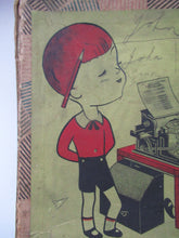 Load image into Gallery viewer, Tinplate German Toy Daisy Wheel Typewriter DRGM DRP Patent 1920s / 1930s 
