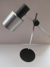 Load image into Gallery viewer, Vintage 1960s Italian Desk Lamp Table Lamp Prova Black  Silver

