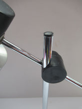 Load image into Gallery viewer, Vintage 1960s Italian Desk Lamp Table Lamp Prova Black  Silver
