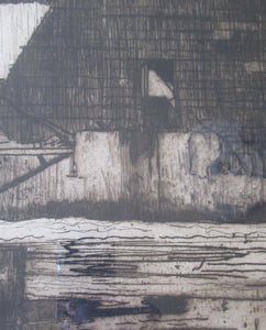 Frank Brangwyn Pencil Signed Etching The Mill Wheel Montreuil