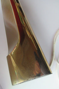 Huge Space Age 1960s Desk or Table Lamp. Two Tone Gold Coloured Metal