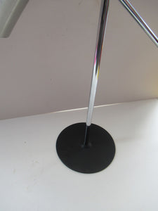 Vintage 1960s Italian Desk Lamp Table Lamp Prova Black  Silver