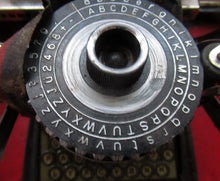 Load image into Gallery viewer, Tinplate German Toy Daisy Wheel Typewriter DRGM DRP Patent 1920s / 1930s 
