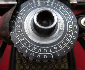 Tinplate German Toy Daisy Wheel Typewriter DRGM DRP Patent 1920s / 1930s 