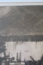 Load image into Gallery viewer, Frank Brangwyn Pencil Signed Etching The Mill Wheel Montreuil
