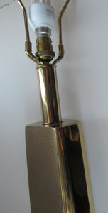 Huge Space Age 1960s Desk or Table Lamp. Two Tone Gold Coloured Metal