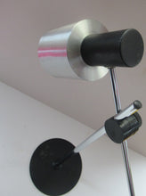 Load image into Gallery viewer, Vintage 1960s Italian Desk Lamp Table Lamp Prova Black  Silver
