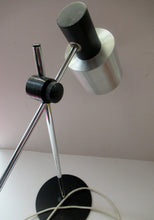 Load image into Gallery viewer, Vintage 1960s Italian Desk Lamp Table Lamp Prova Black  Silver
