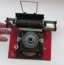 Load image into Gallery viewer, Tinplate German Toy Daisy Wheel Typewriter DRGM DRP Patent 1920s / 1930s 
