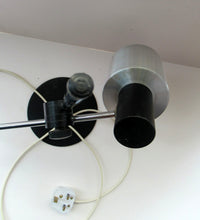 Load image into Gallery viewer, Vintage 1960s Italian Desk Lamp Table Lamp Prova Black  Silver
