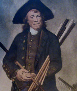 ANTIQUE MEZZOTINT Print by Valentine Green after Lemuel Francis Abbott: BLACKHEATH GOLFER