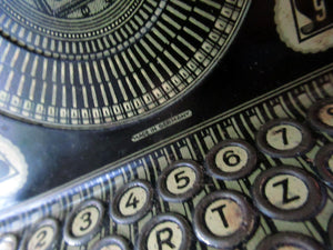 Tinplate German Toy Daisy Wheel Typewriter DRGM DRP Patent 1920s / 1930s 