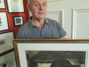 Frank Brangwyn Pencil Signed Etching The Mill Wheel Montreuil