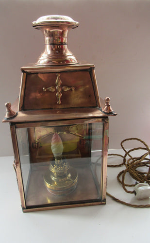 Antique 19th Century Georgian Copper Lantern