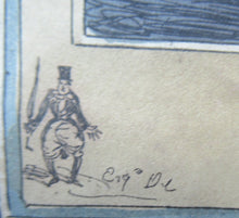Load image into Gallery viewer, 1820s Original Georgian Print Fashion Satire on Large Hats William Heath
