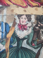 Load image into Gallery viewer, 1820s Original Georgian Print Fashion Satire on Large Hats William Heath
