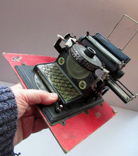 Load image into Gallery viewer, Tinplate German Toy Daisy Wheel Typewriter DRGM DRP Patent 1920s / 1930s 
