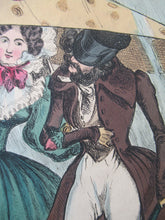 Load image into Gallery viewer, 1820s Original Georgian Print Fashion Satire on Large Hats William Heath
