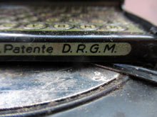 Load image into Gallery viewer, Tinplate German Toy Daisy Wheel Typewriter DRGM DRP Patent 1920s / 1930s 
