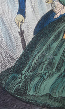 Load image into Gallery viewer, 1820s Original Georgian Print Fashion Satire on Large Hats William Heath
