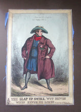 Load image into Gallery viewer, 1820s Original Georgian Print of King George IV. The Slap up Swell

