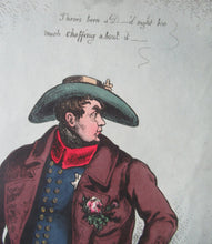 Load image into Gallery viewer, 1820s Original Georgian Print of King George IV. The Slap up Swell
