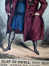 Load image into Gallery viewer, 1820s Original Georgian Print of King George IV. The Slap up Swell

