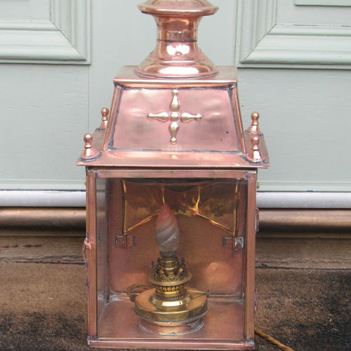 Antique 19th Century Georgian Copper Lantern