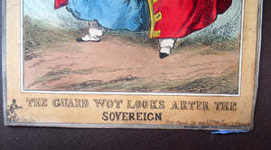 William Heath ORIGINAL 1820s Georgian Satirical Print. Lady Conyngham: The Guard Wot Looks After the Sovereign