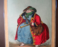 Load image into Gallery viewer, William Heath ORIGINAL 1820s Georgian Satirical Print. Lady Conyngham: The Guard Wot Looks After the Sovereign
