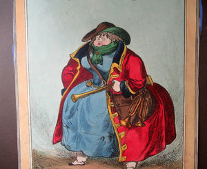William Heath ORIGINAL 1820s Georgian Satirical Print. Lady Conyngham: The Guard Wot Looks After the Sovereign